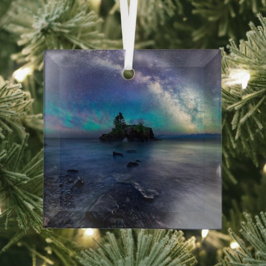 Water Lake Superior Minnesota Glas Ornament (Insitu)