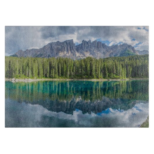 Water Latemar Mountain Range Snijplank (Voorkant)