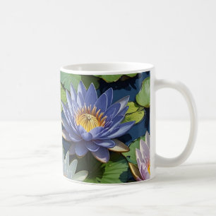 Water Lelie levendige bloem Koffiemok