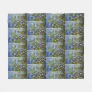 Water Lelies beroemd gemaakt door Claude Monet Cla Fleece Deken
