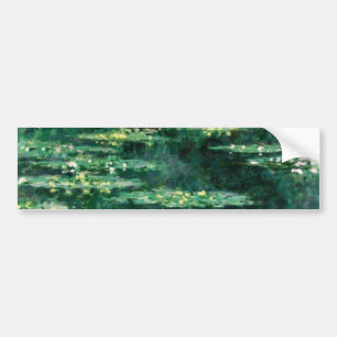 WATER LIGT IN GROENBOEK VAN Claude Monet Bumpersticker