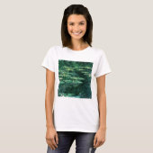 WATER LIGT IN GROENBOEK VAN Claude Monet T-shirt (Voorkant volledig)