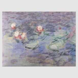 WATER LIGT IN PINK BLUE POND VAN Claude Monet Tissuepapier