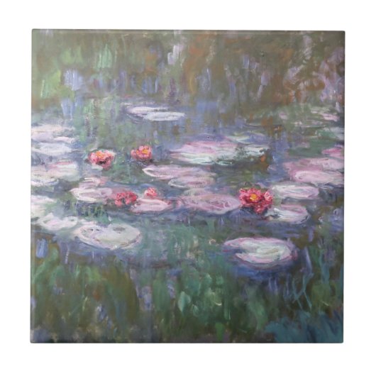 Water Lilie van Claude Monet Ceramic Tile Tegeltje (Voorkant)