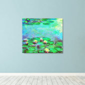 Water Lilie van Claude Monet Impressionisme Canvas Afdruk (Insitu (Houten vloer))