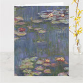 Water Lilie van Claude Monet Kaart (Gele Bloem)