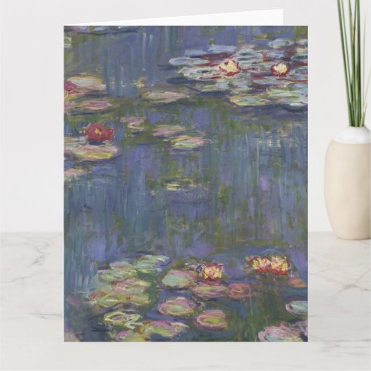 Water Lilie van Claude Monet Kaart (Voorkant)
