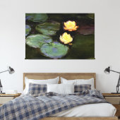 Water-Lilies: 1897-1998, Monet Canvas Afdruk (Insitu (Slaapkamer))