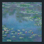 Water Lilies, 1906 par Claude Monet - Poster<br><div class="desc">Claude Monet était obsédé par Water Lilies,  qu'il peignit plus de 250 fois pendant les dernières 30 années de sa vie. Cette version est dans l'Art Institute de Chicago.</div>