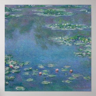 Water Lilies, 1906 par Claude Monet - Poster