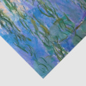 Water Lilies and Weeping Willow Branches by Monet Tissuepapier (Detail)
