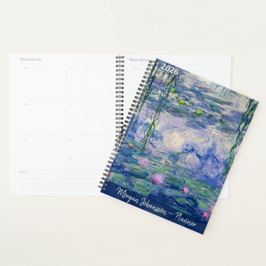 Water Lilies by Monet | Custom Text (Devant avec enveloppe)