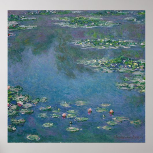Water Lilies - Claude Monet Poster (Voorkant)