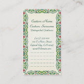 Water Lilies Claude Monet schilder oude meester Visitekaartje (Achterkant)