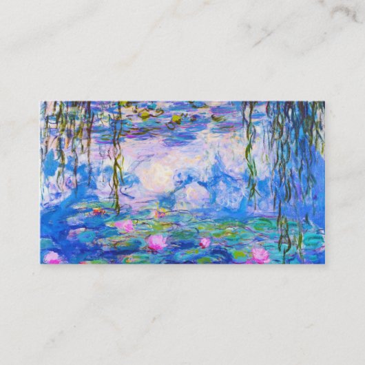 Water Lilies Claude Monet schilder oude meester Visitekaartje (Voorkant)