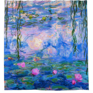 Water Lilies Claude Monet teruggezet Douchegordijn
