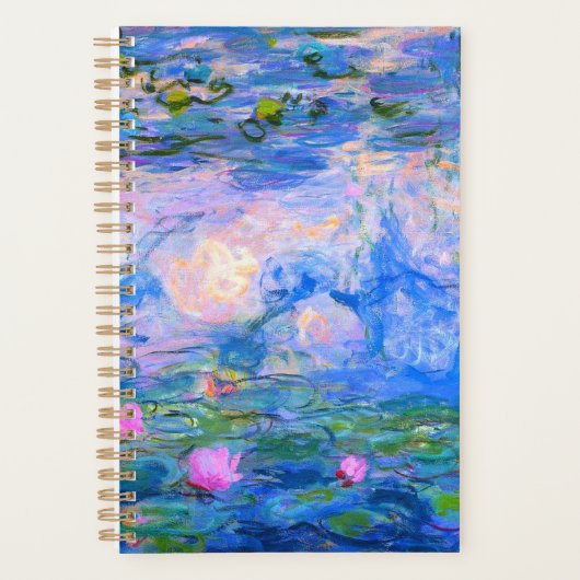 Water Lilies Claude Monet teruggezet Planner (Voorkant)
