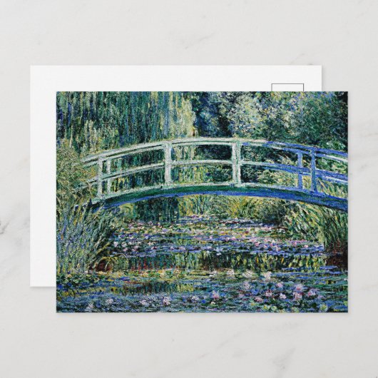 Water Lilies en Japanse brug Briefkaart (Voorkant / Achterkant)