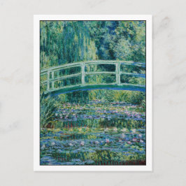 Water Lilies en Japanse brug door Monet Briefkaart