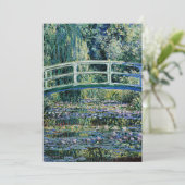 Water Lilies en Japanse brug Kaart (Staand voorkant)
