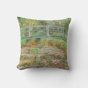 Water Lilies en Japanse Brug Monet Fine Art Kussen