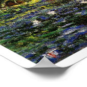 Water Lilies en Japanse brug Poster (Hoek)