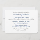 Water Lilies Fine Art Wedding Kaart (Achterkant)