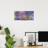 Water Lilies - (Gele nirvana) van Claude Monet Poster (Thuiskantoor)