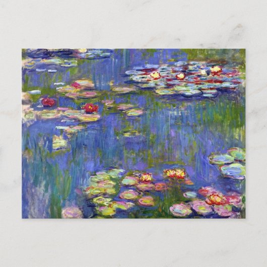 Water Lilies Impressionisme Briefkaart (Voorkant)