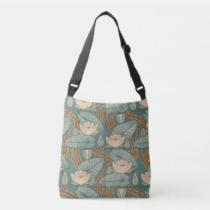Water Lilies Lily Art Nouveau Natuur Crossbody Tas