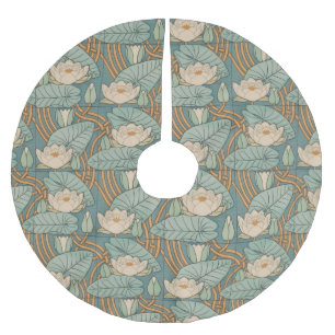 Water Lilies Lily Art Nouveau Natuur Kerstboom Rok