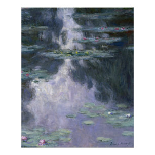 Water Lilies (Nympheas) Claude Monet Glossy Perfect Poster