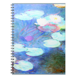 Water Lilies, Roze - Prachtige kunst van Claude Mo Notitieboek