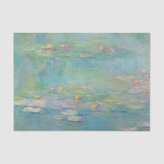 Water Lilies Series 3 van Claude Monet Tissuepapier (Voorkant)