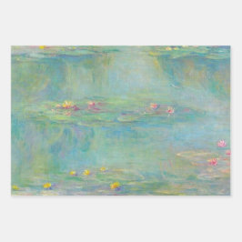 Water Lilies Series by Claude Monet Inpakpapier Vel