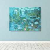 Water Lilies (van Claude Monet, 1915) Canvas Afdruk (Insitu (Houten vloer))
