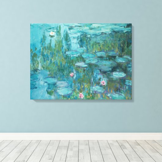 Water Lilies (van Claude Monet, 1915) Canvas Afdruk (Insitu (Houten vloer))