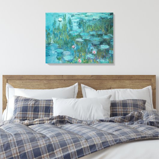 Water Lilies (van Claude Monet, 1915) Canvas Afdruk (Insitu (Slaapkamer))