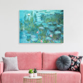 Water Lilies (van Claude Monet, 1915) Canvas Afdruk (Insitu (Woonkamer))