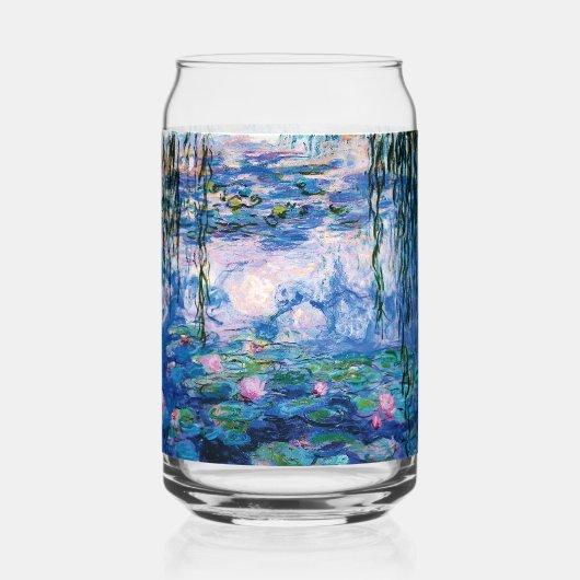 Water Lilies van Claude Monet Blikvorm Glas (Voorkant)