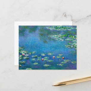Water Lilies van Claude Monet Feestdagenkaart