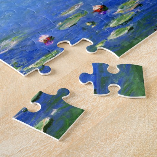 Water Lilies van Claude Monet Legpuzzel (Zijkant)