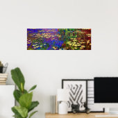 Water Lilies van Claude Monet Poster (Thuiskantoor)