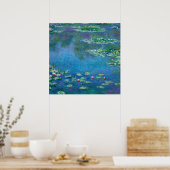Water Lilies van Claude Monet Poster (Keuken)