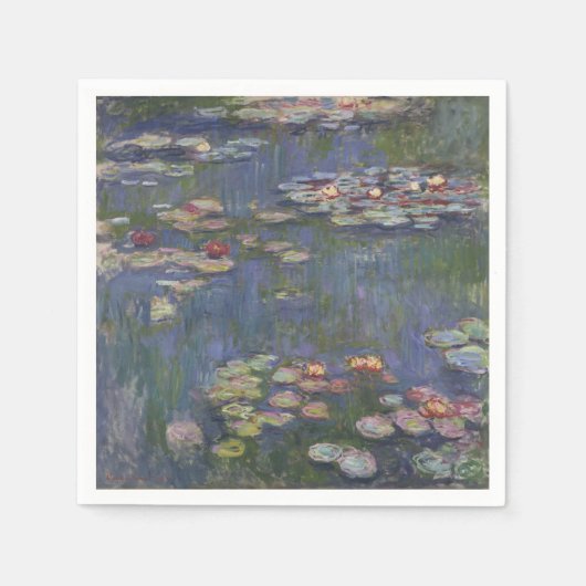 Water Lilies van Claude Monet Servetten (Voorkant)