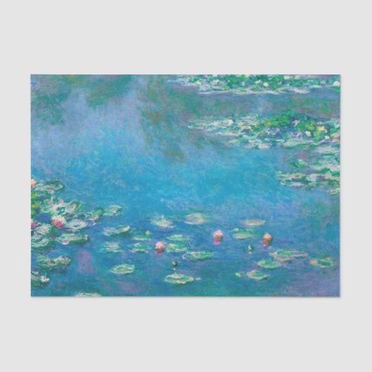 Water Lilies van Claude Monet Tissuepapier (Voorkant)