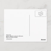 Water Lilly Briefkaart (Achterkant)