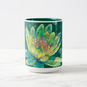 Water Lilly & Lace Green Mok (Center)