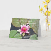 Water Lily Birthday Kaart (Gele Bloem)