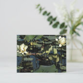 Water Lily Blossom Briefkaart (Staand voorkant)